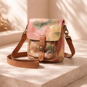Patricia Nash Genuine Italian Leather Crossbody Bag/Messenger Shoulder Floral